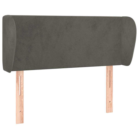 Vidaxl hoofdbord met randen 83x23x78 88 cm fluweel donkergrijs
