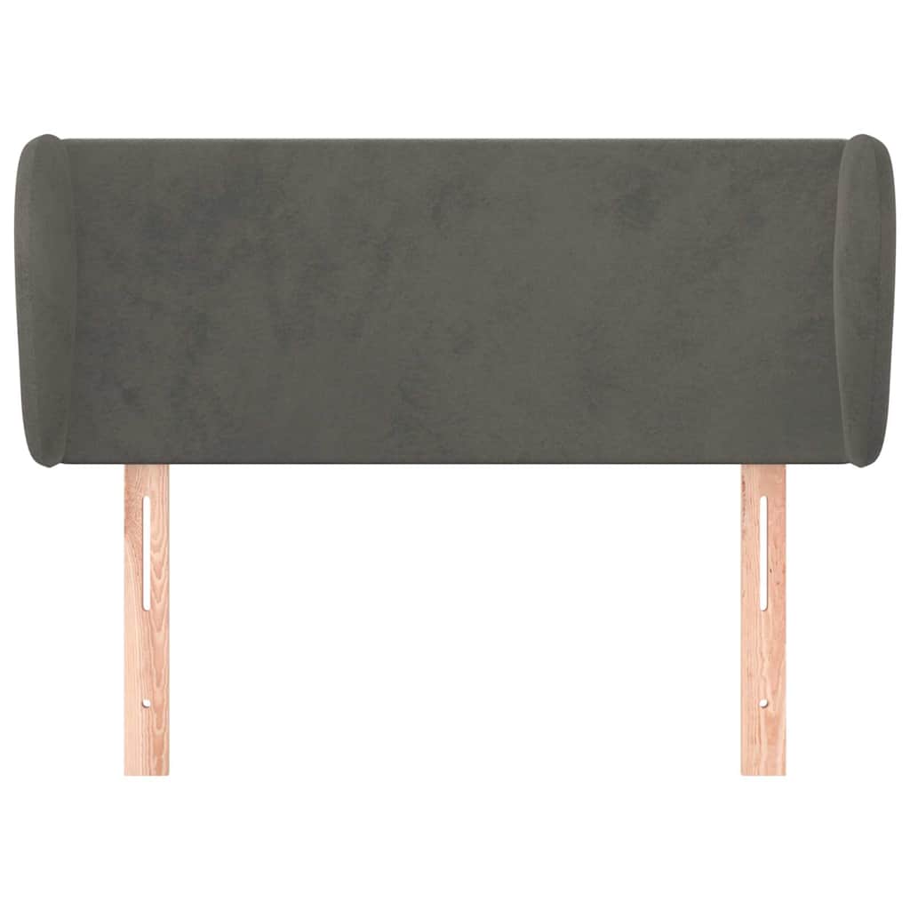 Vidaxl hoofdbord met randen 83x23x78 88 cm fluweel donkergrijs