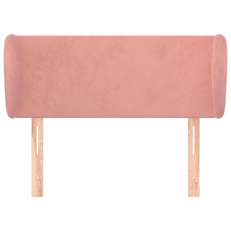 Vidaxl hoofdbord met randen 83x23x78 88 cm fluweel roze