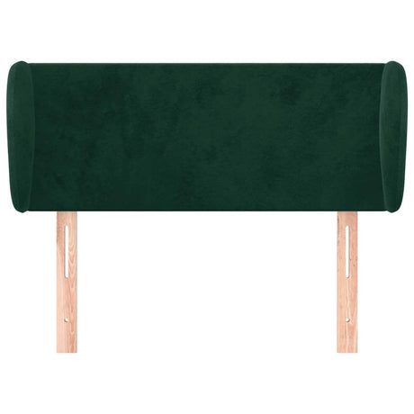 Vidaxl hoofdbord met randen 93x23x78 88 cm fluweel donkergroen
