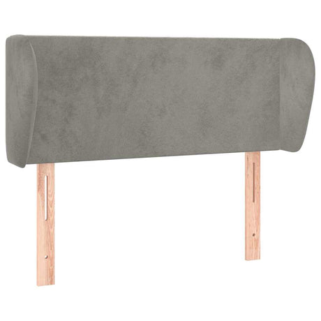 Vidaxl hoofdbord met randen 103x23x78 88 cm fluweel lichtgrijs