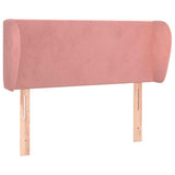Vidaxl hoofdbord met randen 103x23x78 88 cm fluweel roze