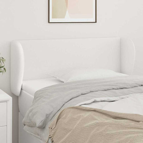 Vidaxl hoofdbord met randen 83x23x78 88 cm kunstleer wit