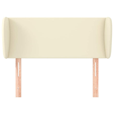 Vidaxl hoofdbord met randen 83x23x78 88 cm kunstleer crèmekleurig
