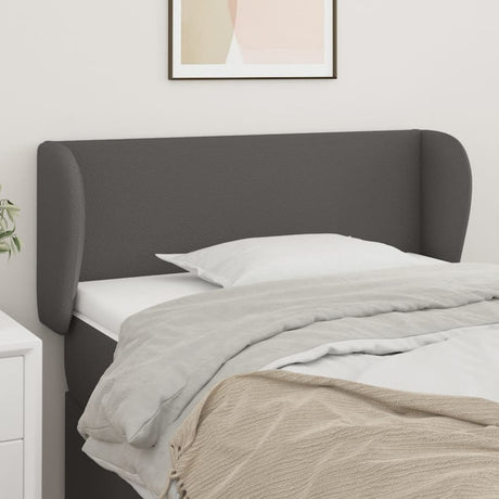 Vidaxl hoofdbord met randen 83x23x78 88 cm kunstleer grijs