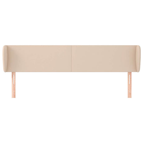Vidaxl hoofdbord met randen 163x23x78 88 cm kunstleer cappuccinokleur
