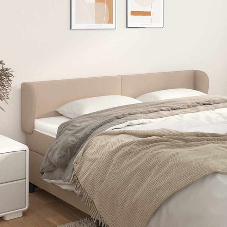 Vidaxl hoofdbord met randen 203x23x78 88 cm kunstleer cappuccinokleur