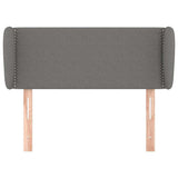 Vidaxl hoofdbord met randen 93x23x78 88 cm stof donkergrijs