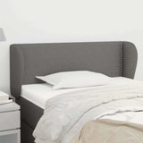 Vidaxl hoofdbord met randen 103x23x78 88 cm stof donkergrijs