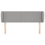 Vidaxl hoofdbord met randen 147x23x78 88 cm stof lichtgrijs