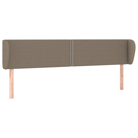 Vidaxl hoofdbord met randen 183x23x78 88 cm stof taupe