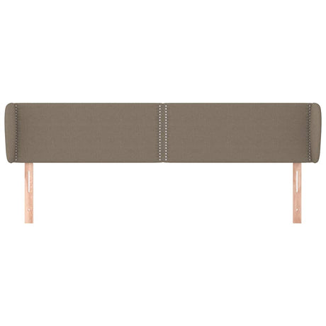 Vidaxl hoofdbord met randen 183x23x78 88 cm stof taupe