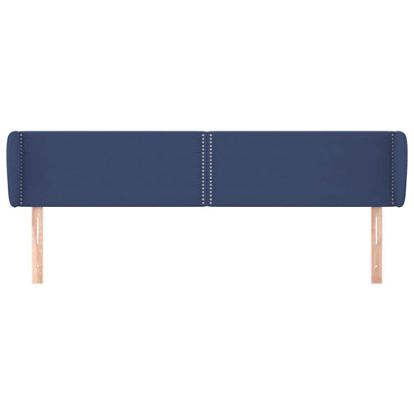 Vidaxl hoofdbord met randen 183x23x78 88 cm stof blauw