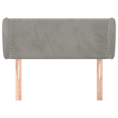Vidaxl hoofdbord met randen 83x23x78 88 cm fluweel lichtgrijs