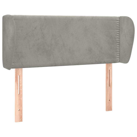 Vidaxl hoofdbord met randen 93x23x78 88 cm fluweel lichtgrijs