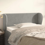 Vidaxl hoofdbord met randen 93x23x78 88 cm fluweel lichtgrijs