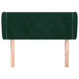 Vidaxl hoofdbord met randen 103x23x78 88 cm fluweel donkergroen