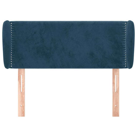 Vidaxl hoofdbord met randen 103x23x78 88 cm fluweel donkerblauw