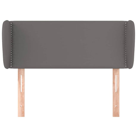 Vidaxl hoofdbord met randen 103x23x78 88 cm kunstleer grijs