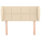 Vidaxl hoofdbord met randen 83x23x78 88 cm stof crèmekleurig