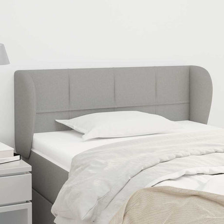 Vidaxl hoofdbord met randen 93x23x78 88 cm stof lichtgrijs