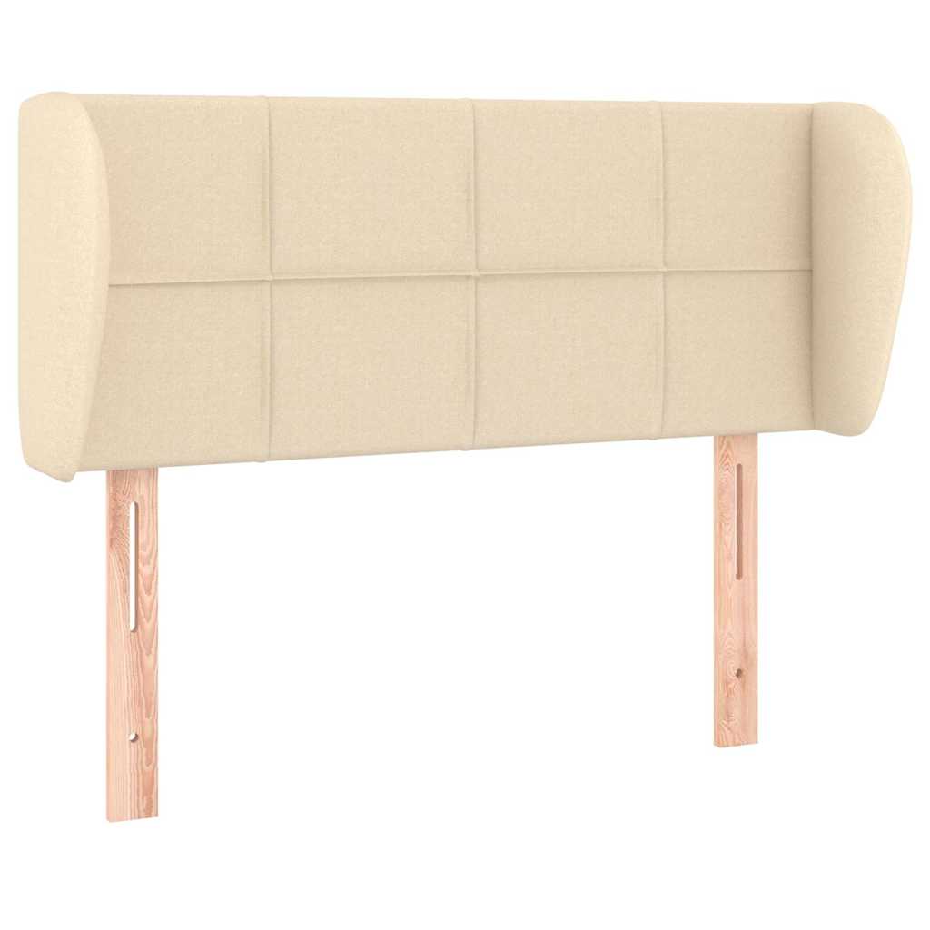 Vidaxl hoofdbord met randen 103x23x78 88 cm stof crèmekleurig