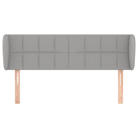 Vidaxl hoofdbord met randen 147x23x78 88 cm stof lichtgrijs