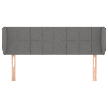 Vidaxl hoofdbord met randen 147x23x78 88 cm stof donkergrijs