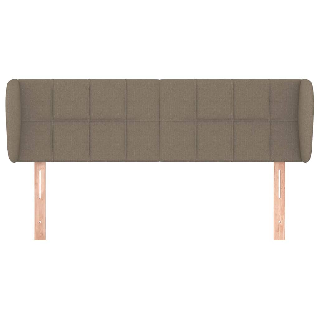 Vidaxl hoofdbord met randen 147x23x78 88 cm stof taupe