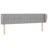 Vidaxl hoofdbord met randen 163x23x78 88 cm stof lichtgrijs