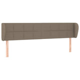 Vidaxl hoofdbord met randen 163x23x78 88 cm stof taupe