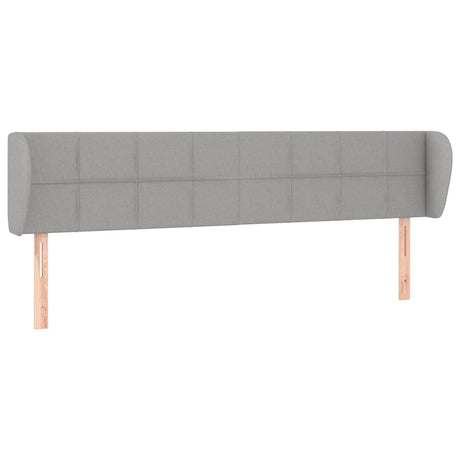 Vidaxl hoofdbord met randen 183x23x78 88 cm stof lichtgrijs