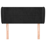 Vidaxl hoofdbord met randen 83x23x78 88 cm fluweel zwart
