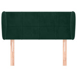 Vidaxl hoofdbord met randen 83x23x78 88 cm fluweel donkergroen