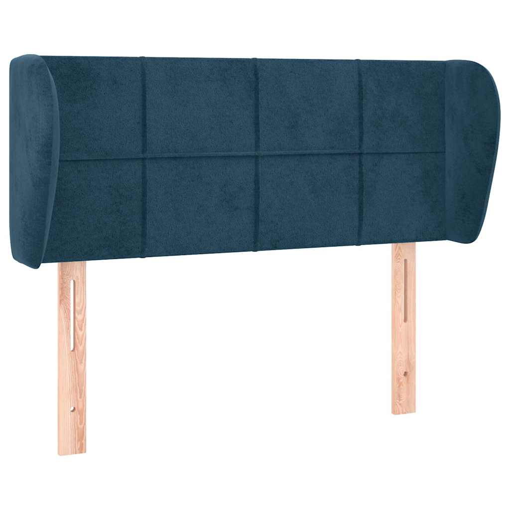 Vidaxl hoofdbord met randen 83x23x78 88 cm fluweel donkerblauw
