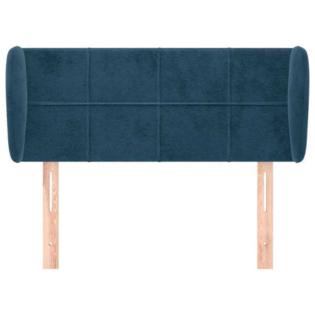 Vidaxl hoofdbord met randen 83x23x78 88 cm fluweel donkerblauw