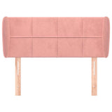 Vidaxl hoofdbord met randen 83x23x78 88 cm fluweel roze