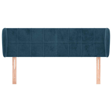 Vidaxl hoofdbord met randen 147x23x78 88 cm fluweel donkerblauw