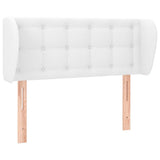 Vidaxl hoofdbord met randen 93x23x78 88 cm kunstleer wit