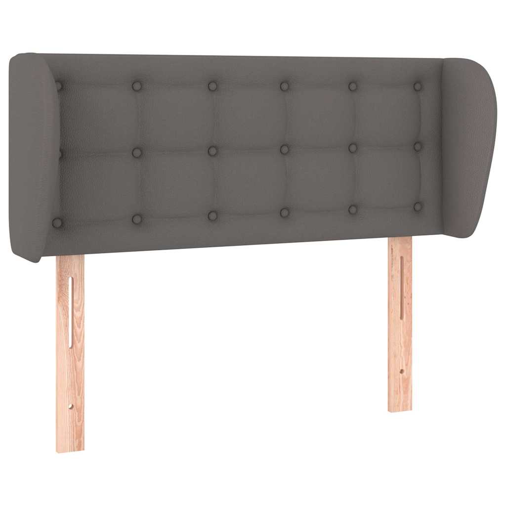 Vidaxl hoofdbord met randen 103x23x78 88 cm kunstleer grijs