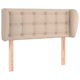 Vidaxl hoofdbord met randen 103x23x78 88 cm kunstleer cappuccinokleur