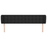 Vidaxl hoofdbord met randen 163x23x78 88 cm kunstleer zwart