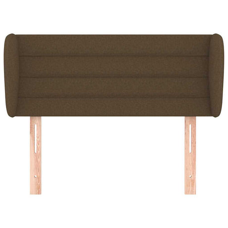 Vidaxl hoofdbord met randen 83x23x78 88 cm stof donkerbruin