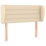 Vidaxl hoofdbord met randen 83x23x78 88 cm stof crèmekleurig