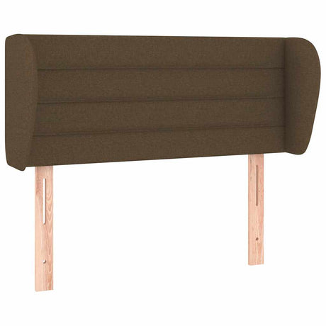 Vidaxl hoofdbord met randen 93x23x78 88 cm stof donkerbruin