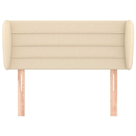 Vidaxl hoofdbord met randen 103x23x78 88 cm stof crèmekleurig