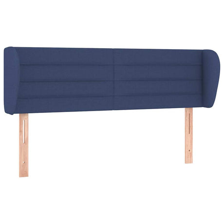 Vidaxl hoofdbord met randen 147x23x78 88 cm stof blauw