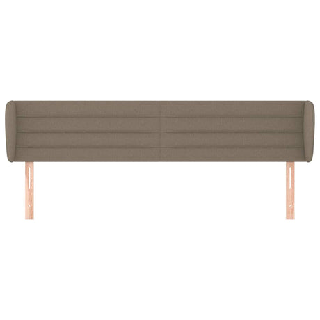 Vidaxl hoofdbord met randen 163x23x78 88 cm stof taupe