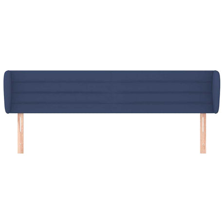 Vidaxl hoofdbord met randen 183x23x78 88 cm stof blauw