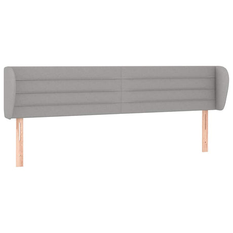 Vidaxl hoofdbord met randen 203x23x78 88 cm stof lichtgrijs